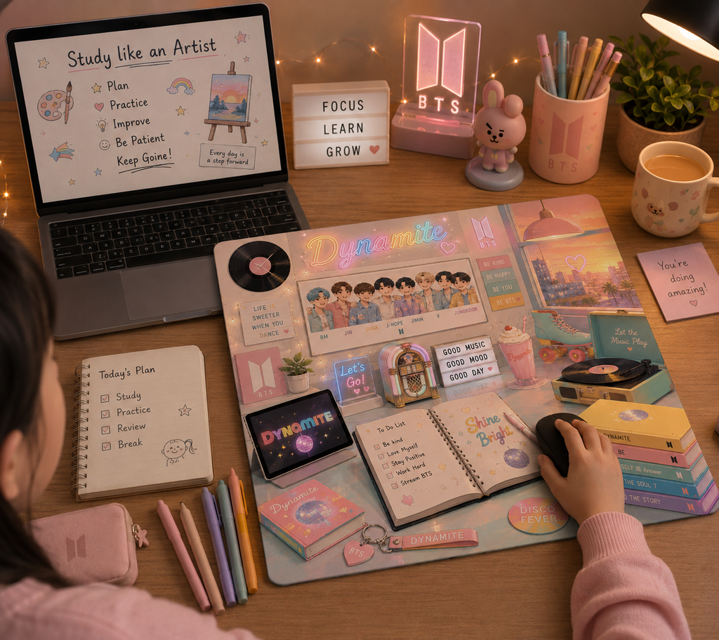 K-POP Inspired Study Corner