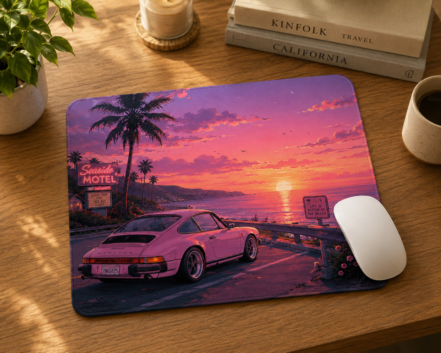 Creative Desk Retro Sunset Drive Theme