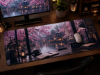 Aesthetics Rainy Night Theme Mouse Pad