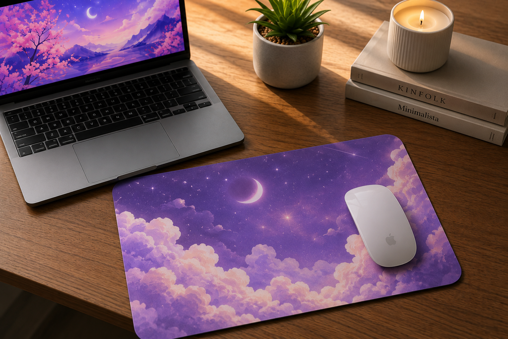 Aesthetics Design Glowing Moon