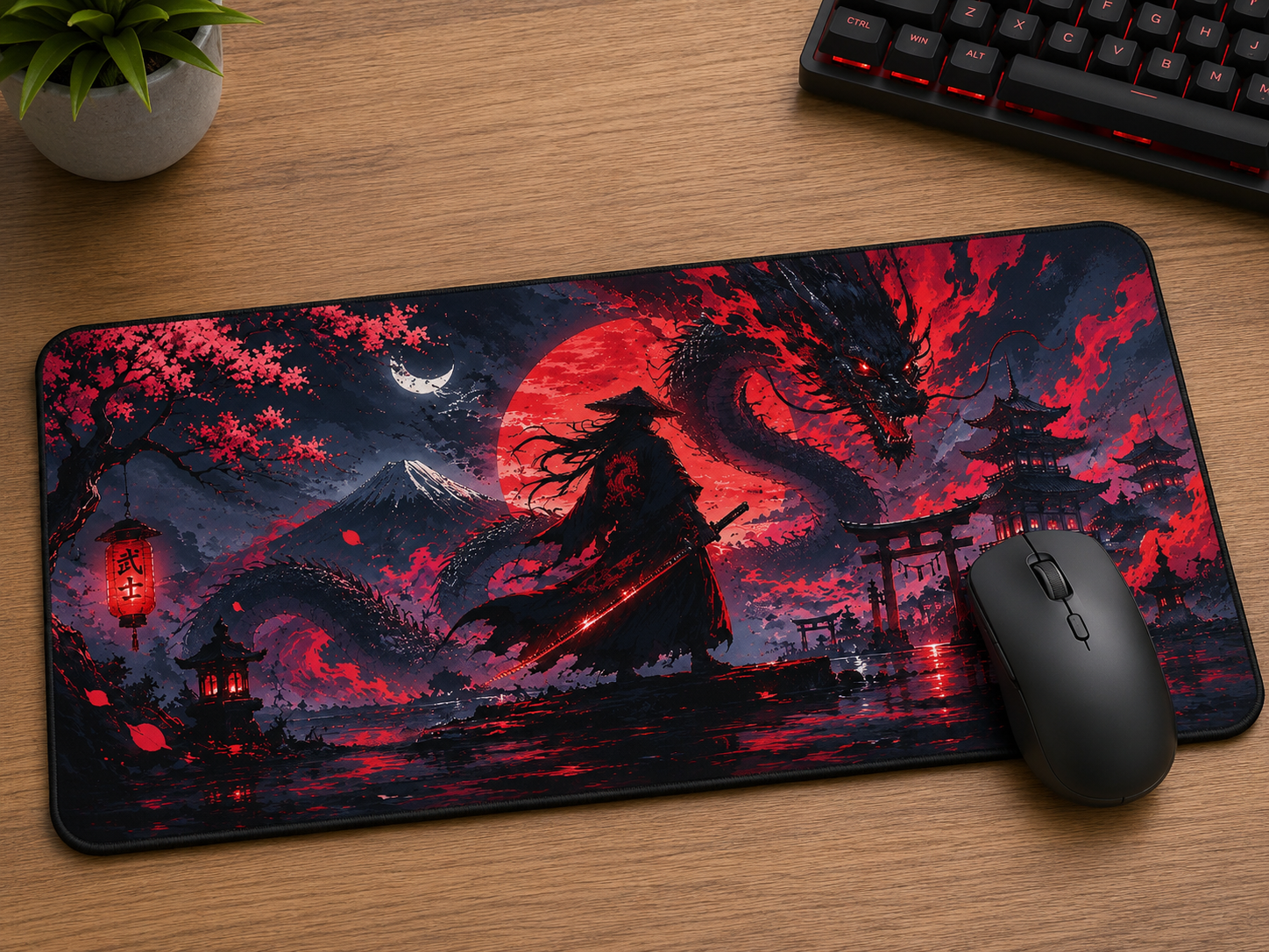 Samurai and Dragon Design