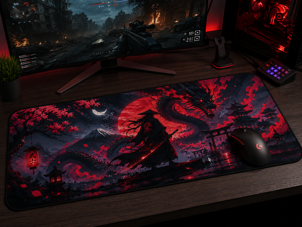 Samurai and Dragon Design