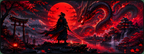 Samurai Dragon Gaming Mouse Pad – Neon Warrior Edition